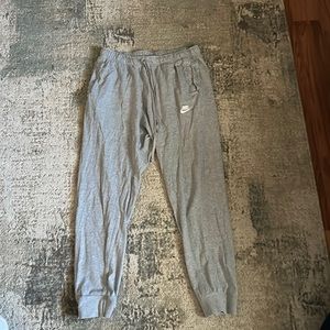 Grey Nike sweat pants sz large